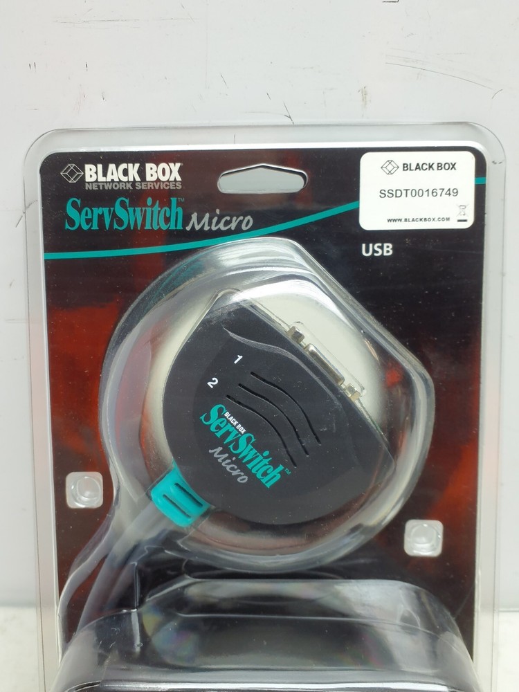 Black Box ServSwitch Micro Control 2 Computers W/ 1 Keyboard KVM Switch KV402A