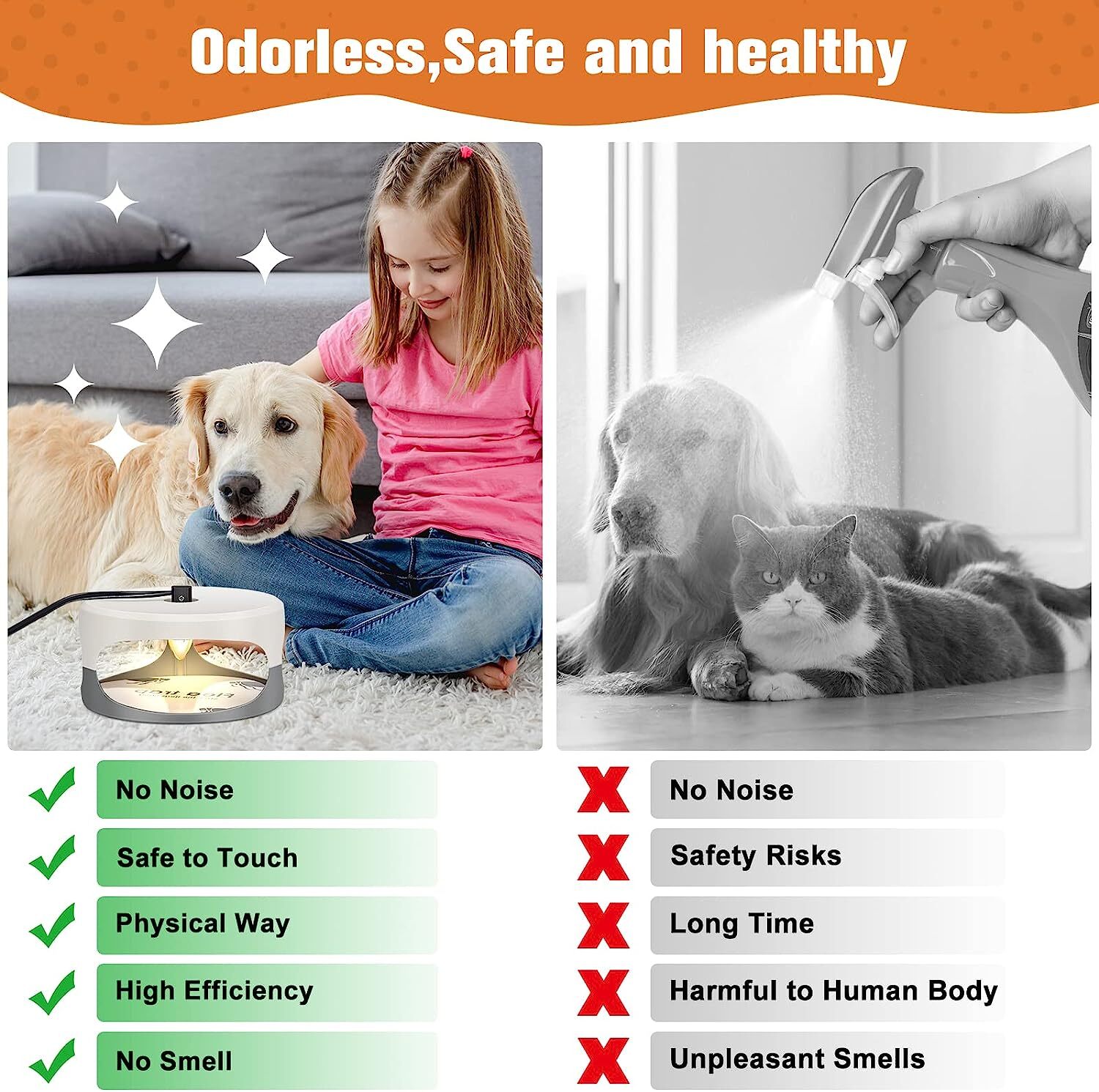 4Pcs Flea Traps for Inside Your Home with 8 Sticky Disc 8 Bulbs Flea Killer