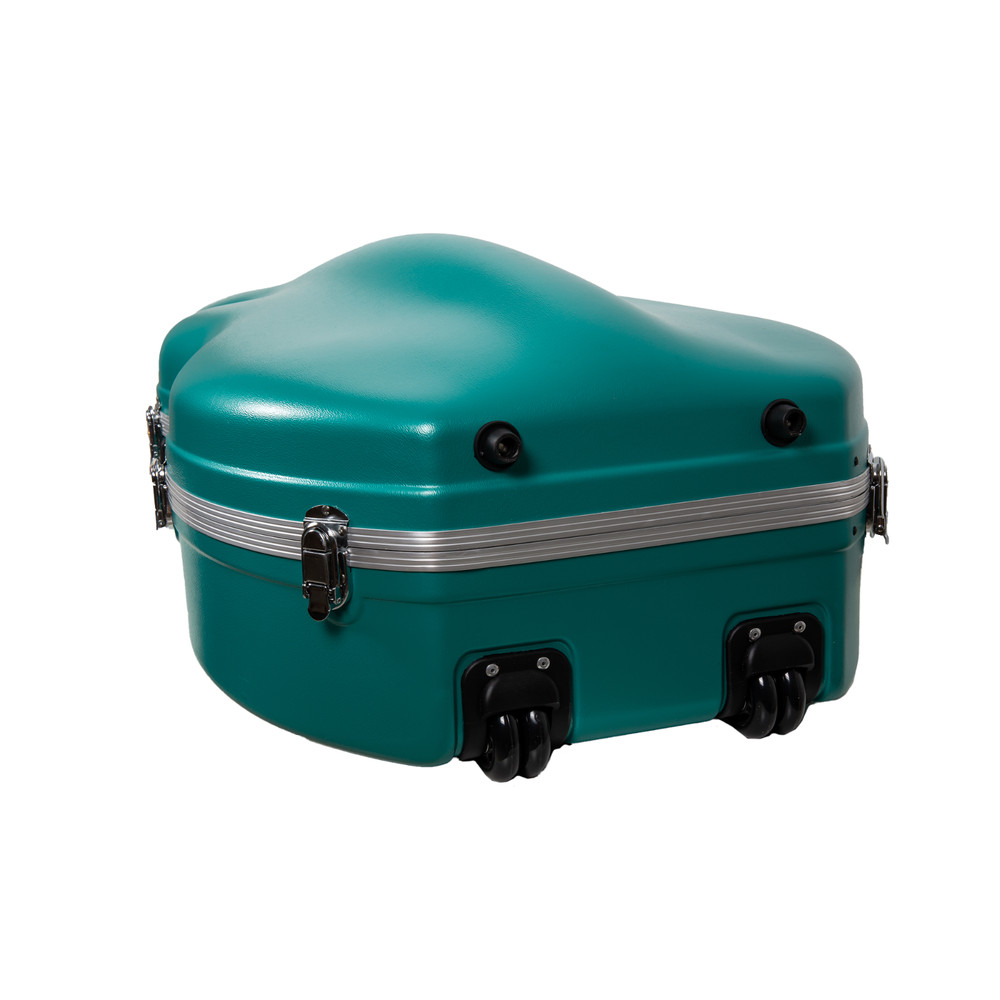 Crossrock 4/4 & 3/4 Cello Case with Wheels | Matte Mint Blue ABS Shell