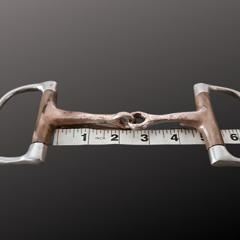 Used Copper Mouth Stainless D Ring Snaffle