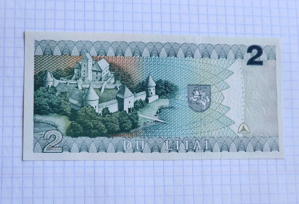 Lithuania, 2 Litai, 1993 UNC BANKNOTE