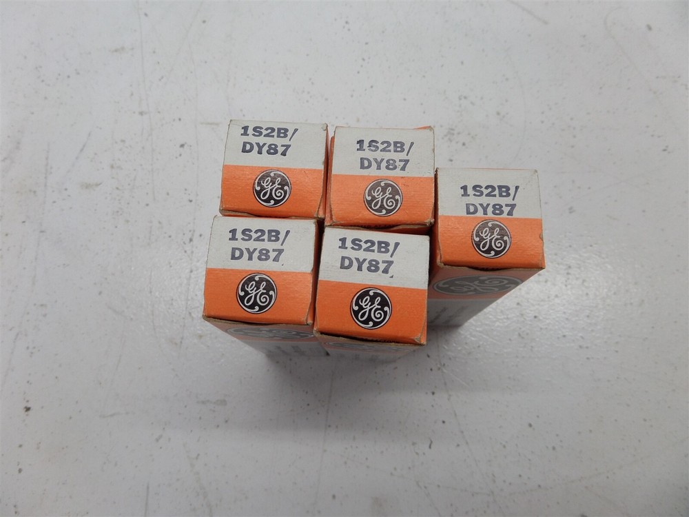Lot Of 5 General Electric 1S2B Electron Tubes