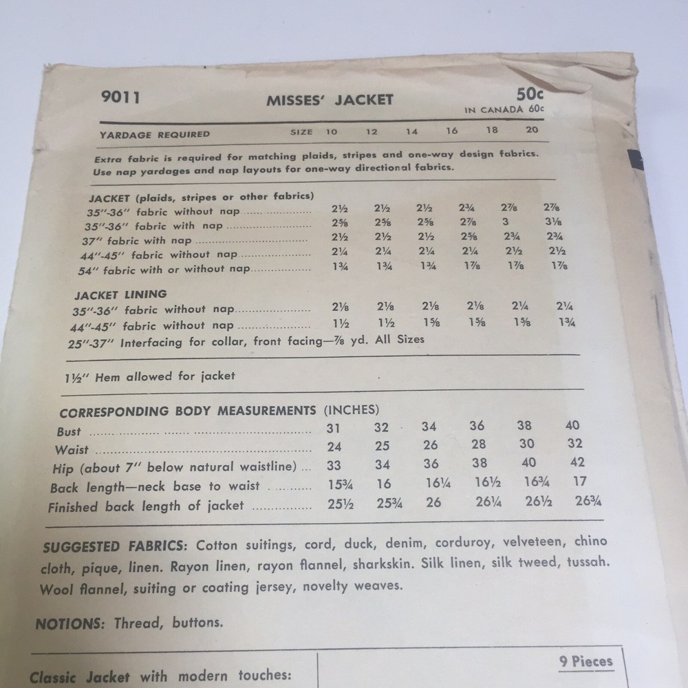 Advance 9011 Size 16 Lined Jacket