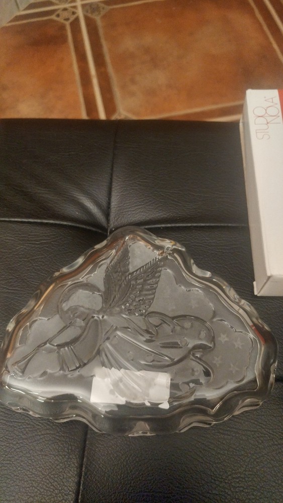 ANGEL CANDY/NUT Crystal Dish By Mikasa