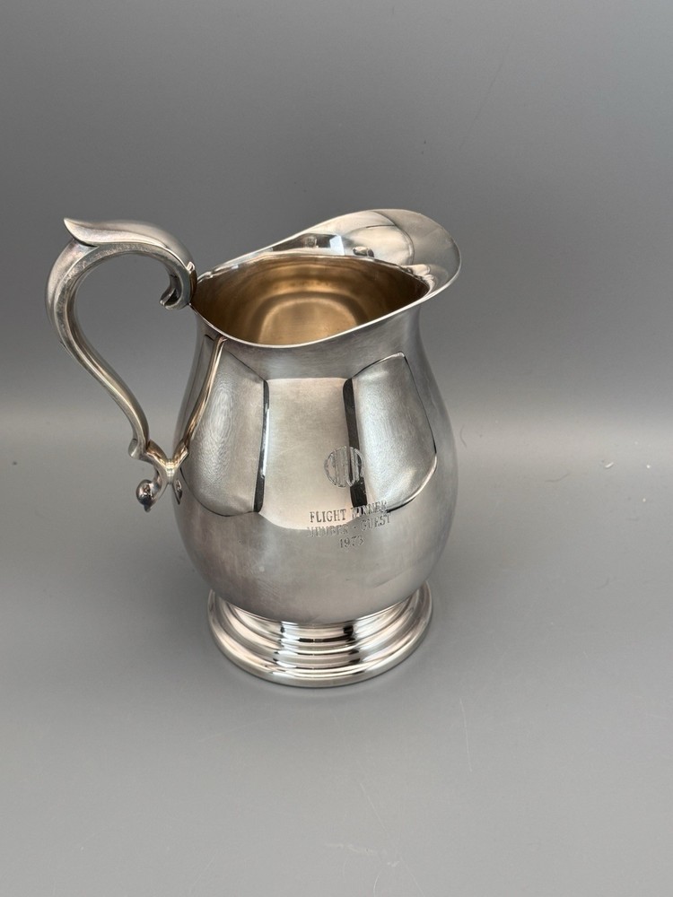 Silverplate Trophy Jug Reed Barton Pitcher 1973 Engraved