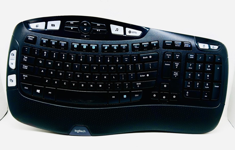 Logitech K350 Wireless Ergonomic Keyboard Mouse Combo Unifying USB