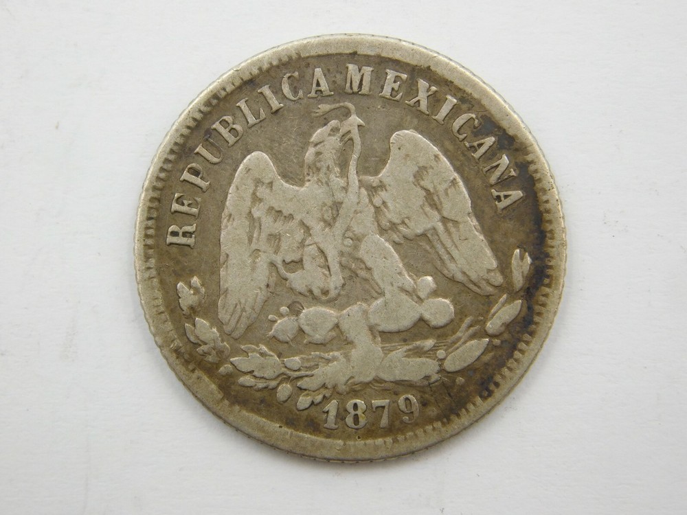 1879 GO Mexico 25 Centavo Coin (522)