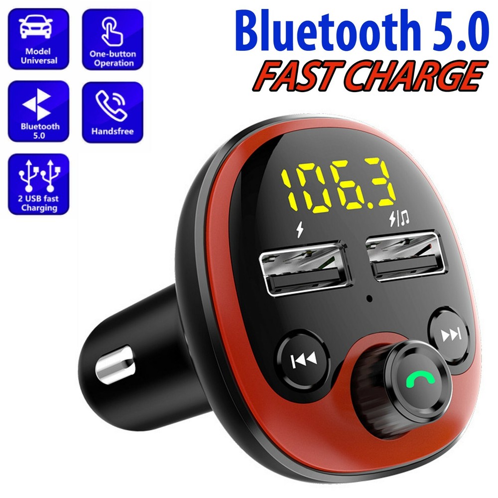 Bluetooth Car FM Transmitter MP3 Player Adapter Kit USB Charger Wireless