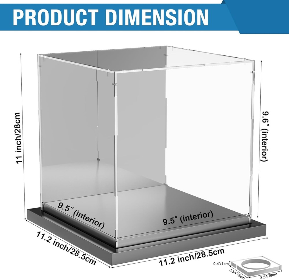 Soccer Ball Display Case Clear Acrylic Case,
