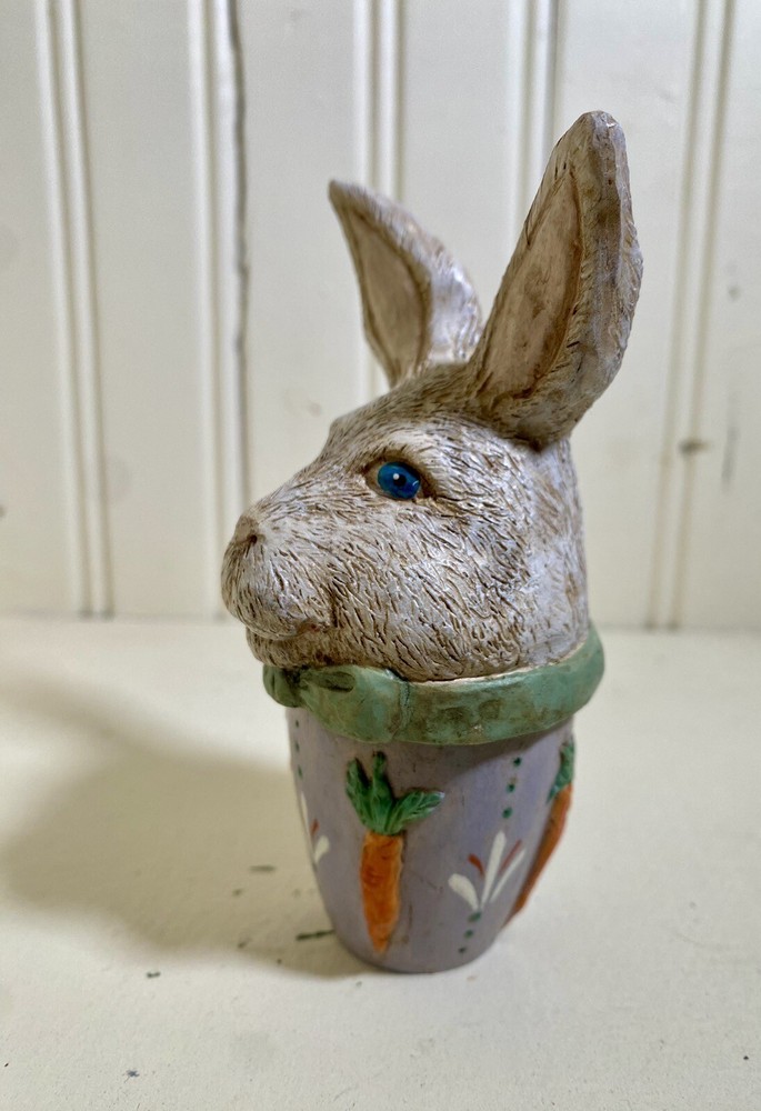 Easter Rabbit Head Candy Container