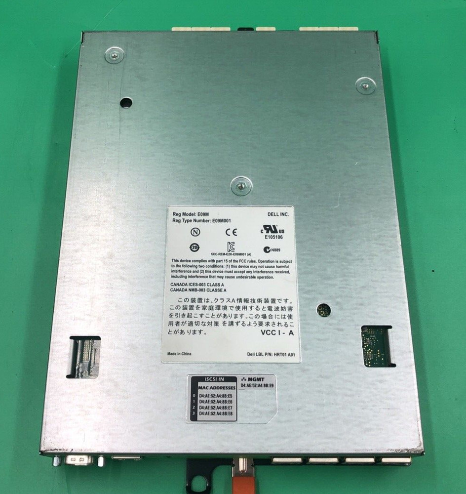 Dell HRT01 EqualLogic Type 11 Controller Module E09M (Lot of 2)