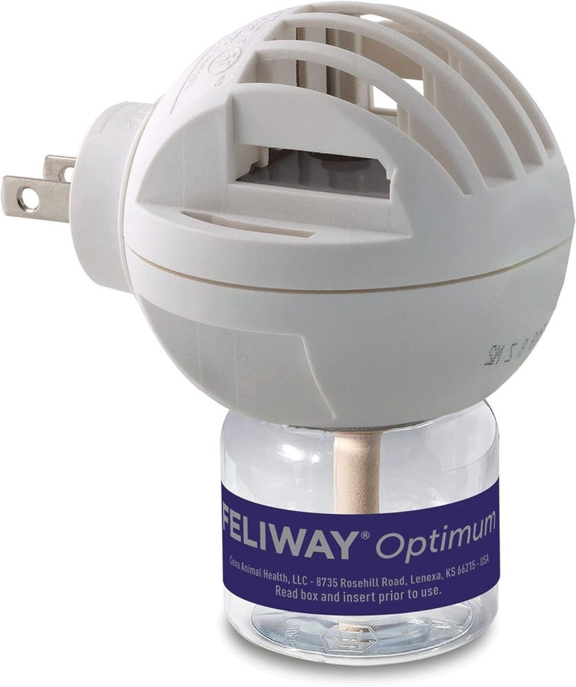 Optimum Cat Calming Diffuser Starter Kit - 48ml, Covers 700 Sq Ft, Silent
