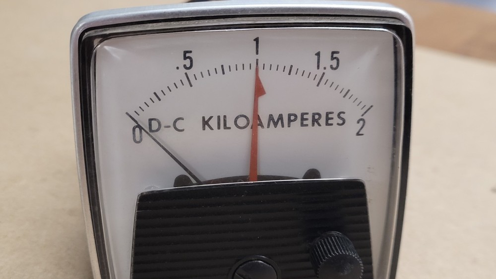 GE FS50MVDC D-C Kiloamperes Meter