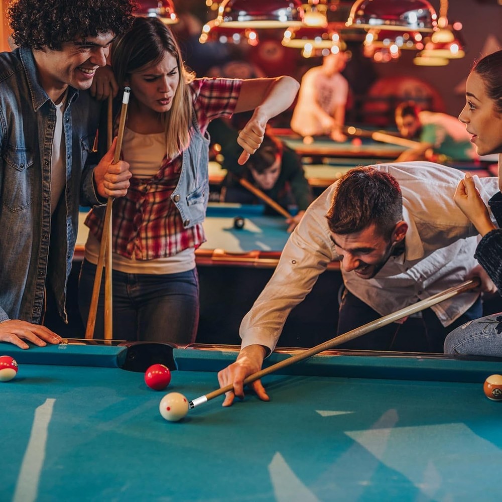 Gray Pool Cue Tip Replacement Set - 10 Durable Leather Tips Included