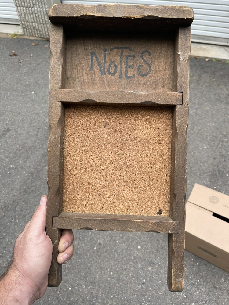 Wooden Pegboard For Notes Houseware