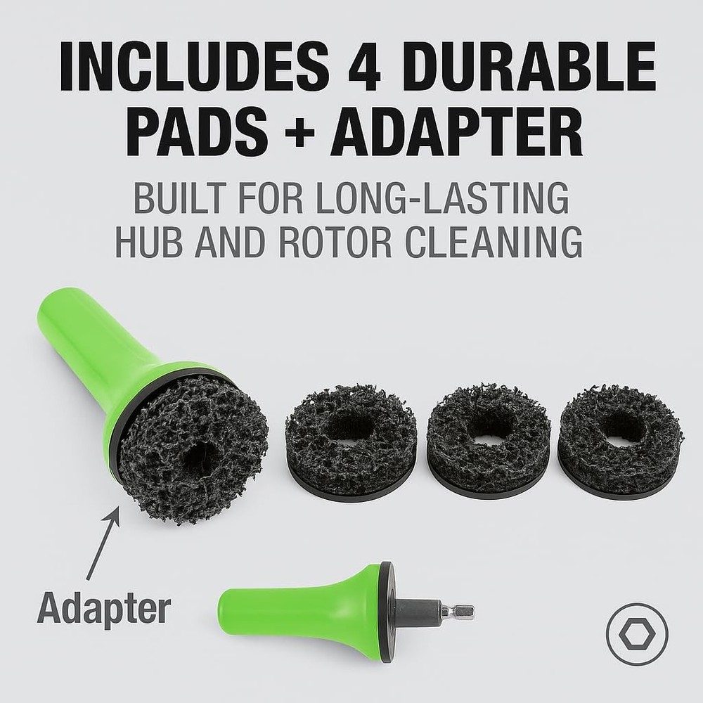OEMTOOLS 24686 Brake Hub Resurfacing & Cleaning Kit – Removes Small, Multi