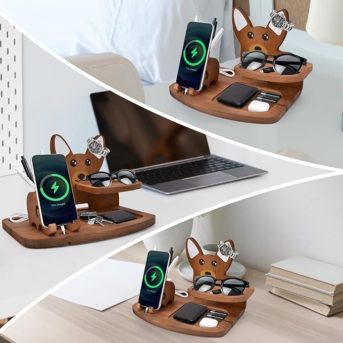 Wood Phone Docking Station