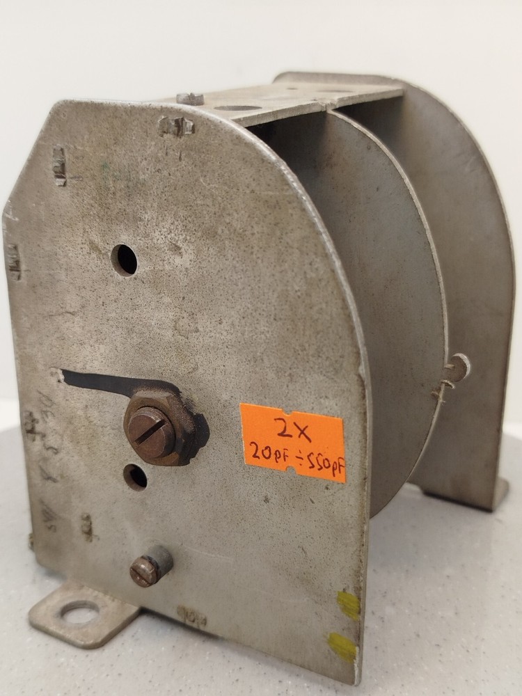 Variable capacitor 2 x 20-550pF - Soviet air variable capacitor used - HAM Radio