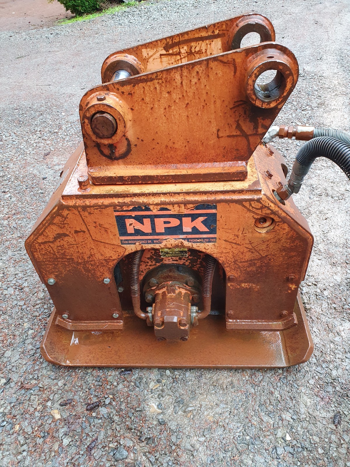 NPK C6B Excavator Hydraulic Plate Compactor- CAT 312 Mount- Ready To Work!