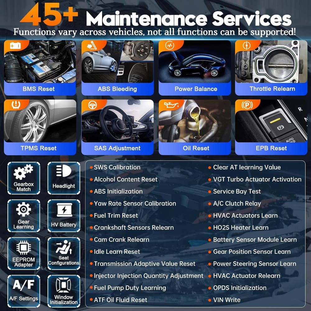 XTOOL USED D9S Full System Diagnostic Scanner Offline ECU Programming 45+ Resets