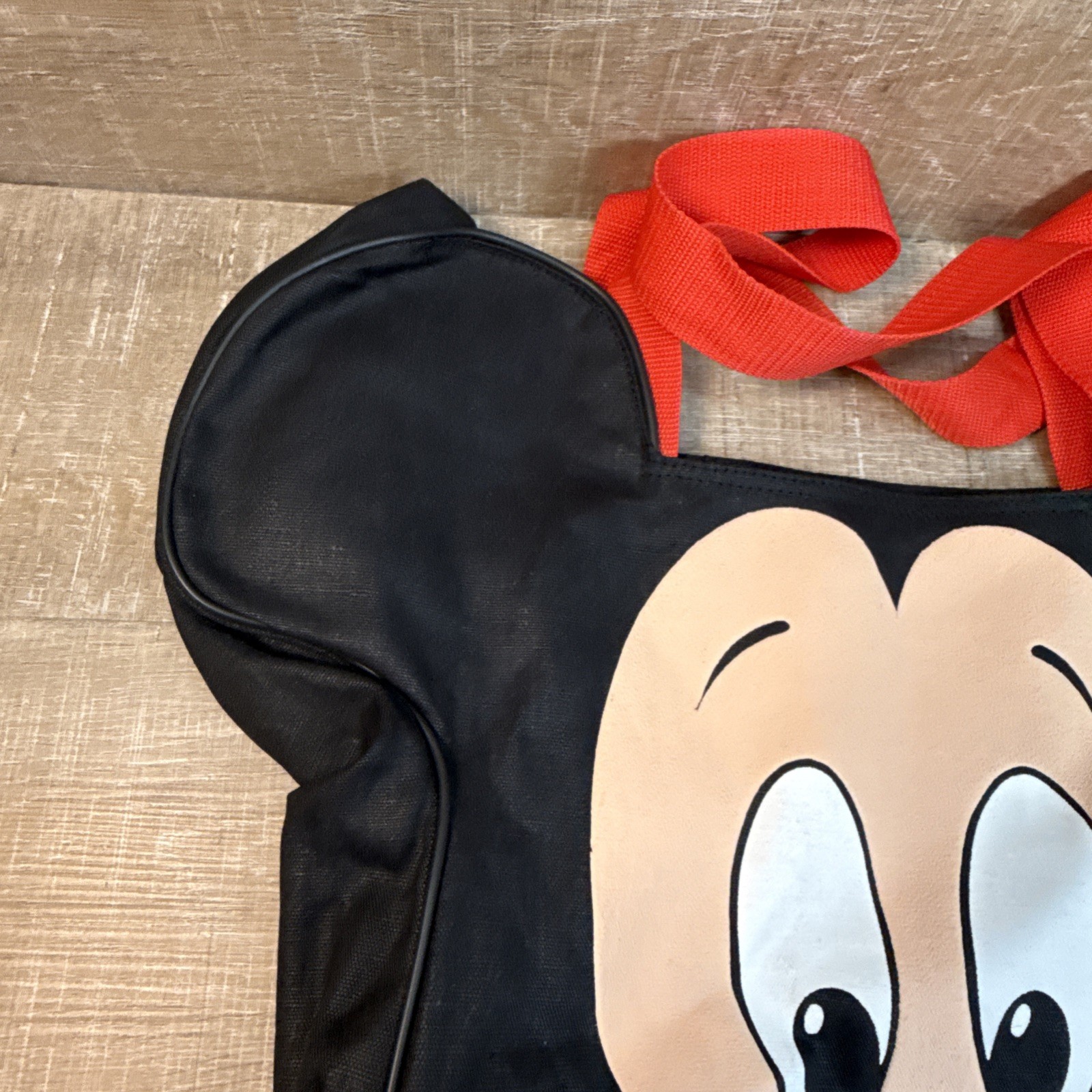 Vintage Mickey Mouse Head Shaped Walt Disney Store Tote Bag Rare 18” Tall