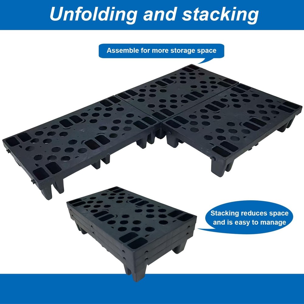 Plastic Pallets, Lightweight Moisture-Proof Floor Pallet, Interlocking with B...