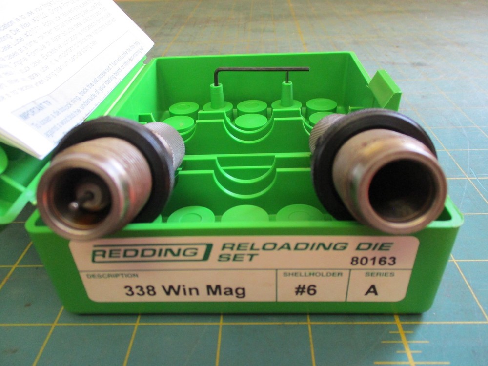RELOADING TOOLS * REDDING * DIES * 338 WIN MAG * 80163