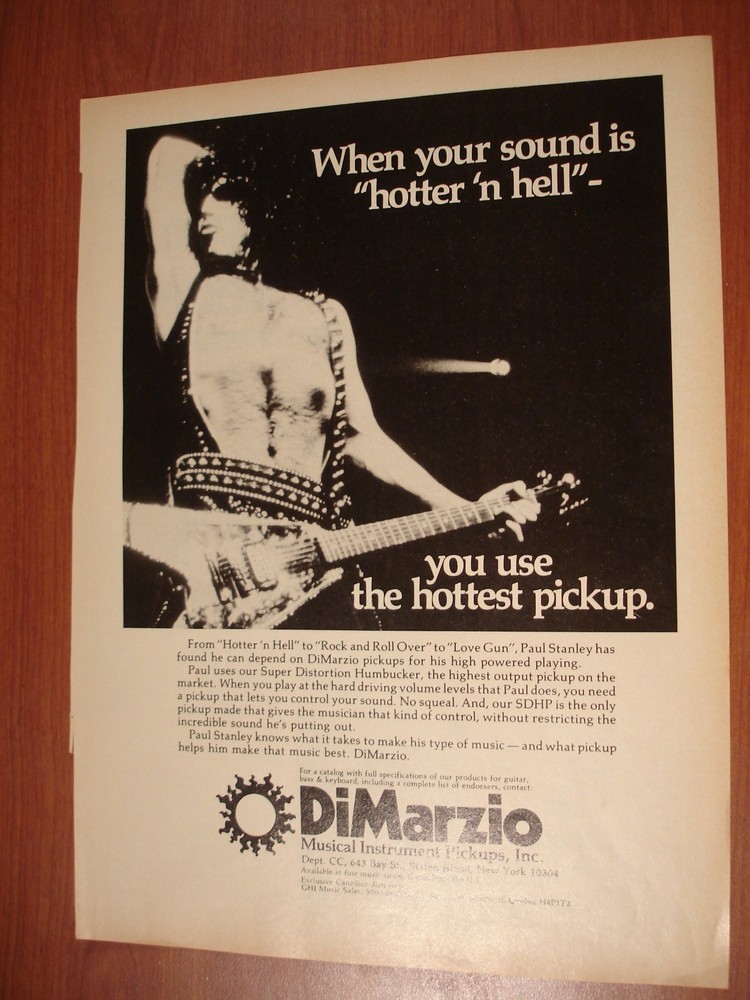 KISS - Paul Stanley Circus/Creem Magazine Advertisements - Vintage & Frameable