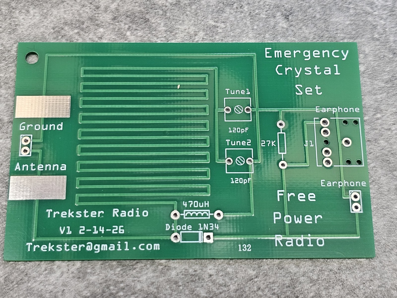 EMERGENCY CRYSTAL RADIO KIT - Build Your Own Crystal Radio !!!