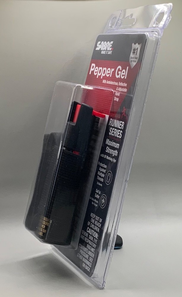 Sabre Black Pepper Spray-W/Quick-Release Key Ring