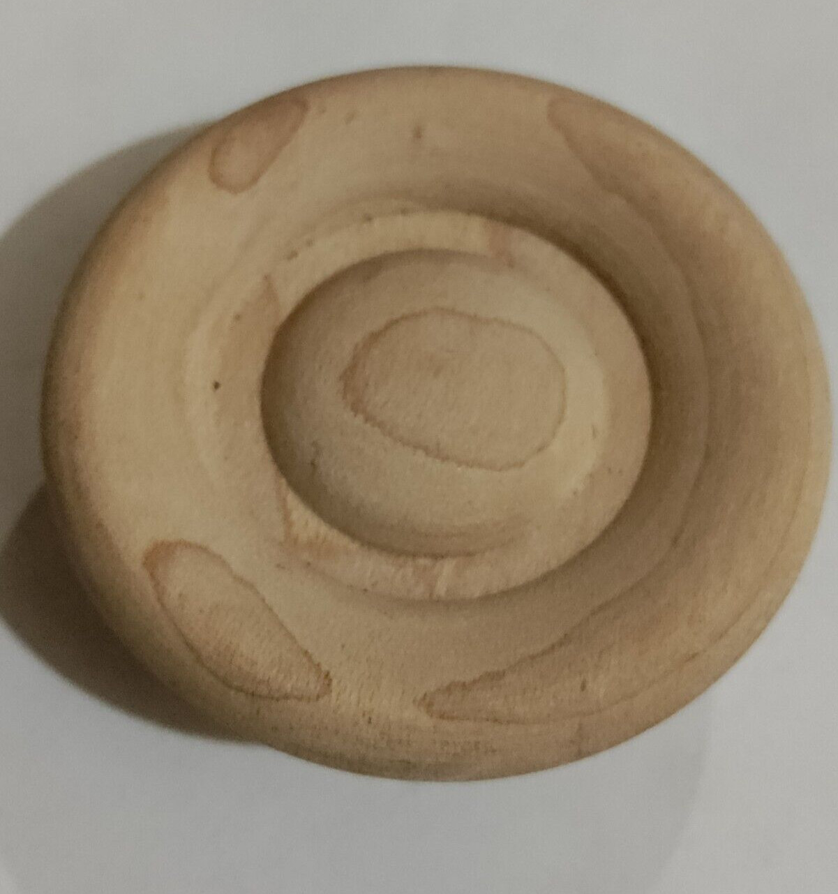 2 WADDELL 2" ROUND UNFINISHED MAPLE WOOD CABINET / DRAWER KNOBS, NO.11402 VTG