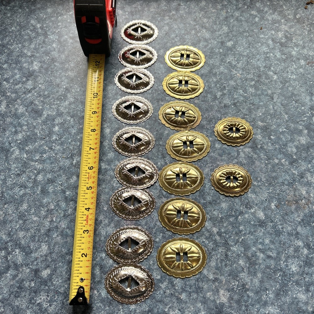 Oval Concho Lot Of 18 pc.