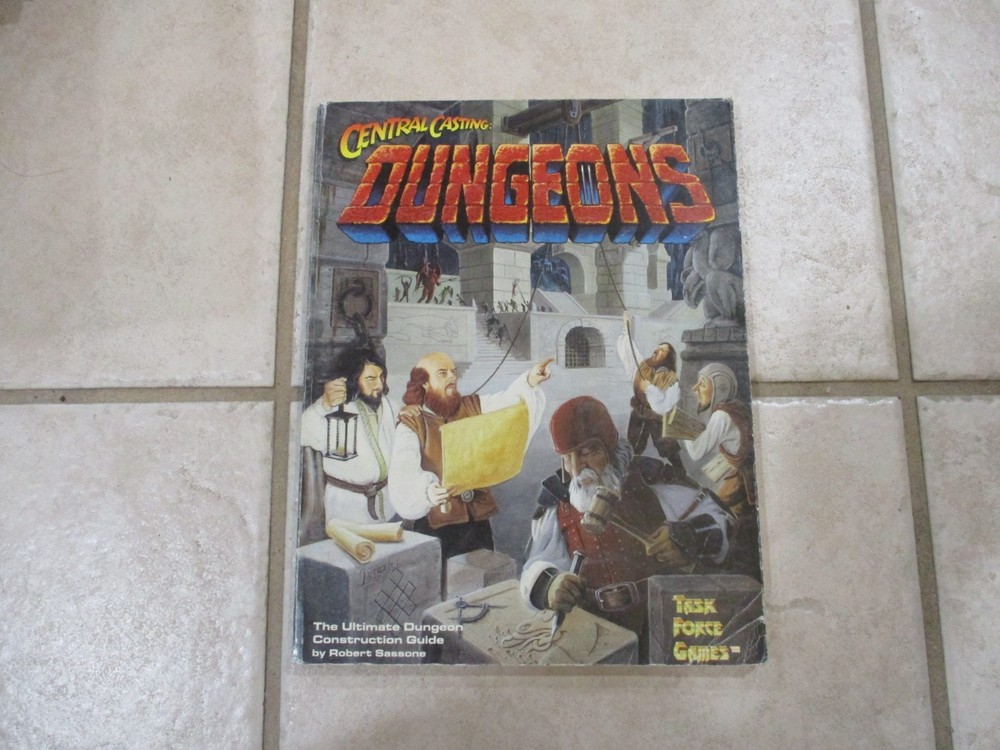Central Casting Dungeons Task Force Games Dungeon Construction Guide RPG
