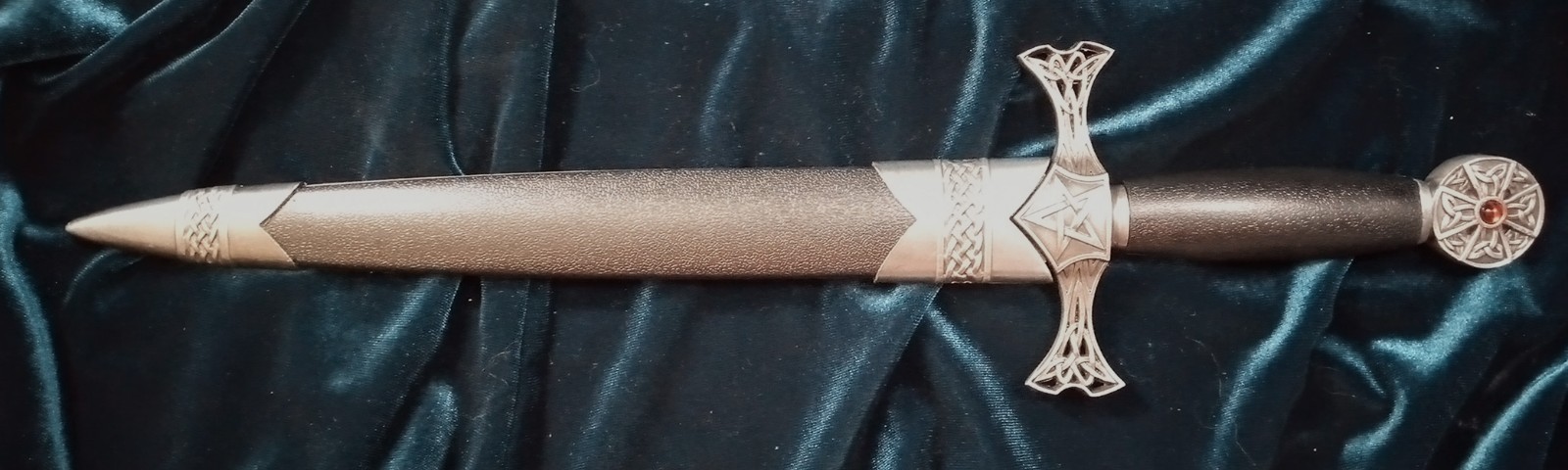 Celtic Athame with Pentacle Dagger Wiccan Pagan Ritual Athame with Rigid Sheath