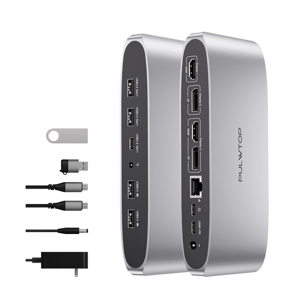 Displaylink Docking Station, Triple Display DisplayLink Dock for MacBook M1/M...