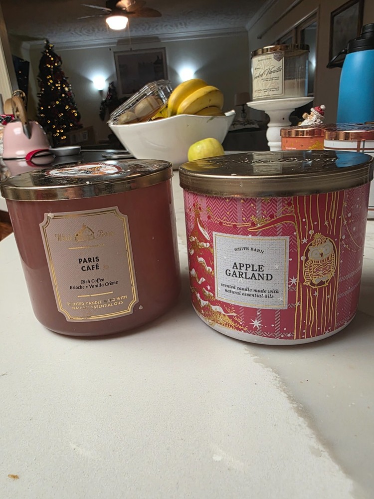 2 Bath & Body Works 3 Wick Candle Jars  **EMPTY & CLEANED**