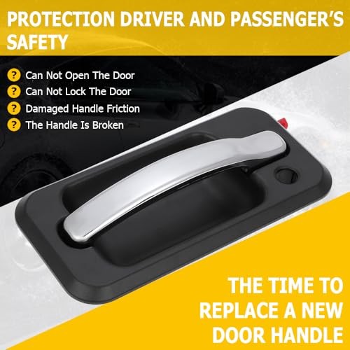 Door Handle Exterior Front Driver Left Side Replacement Fit 2003-2009 for