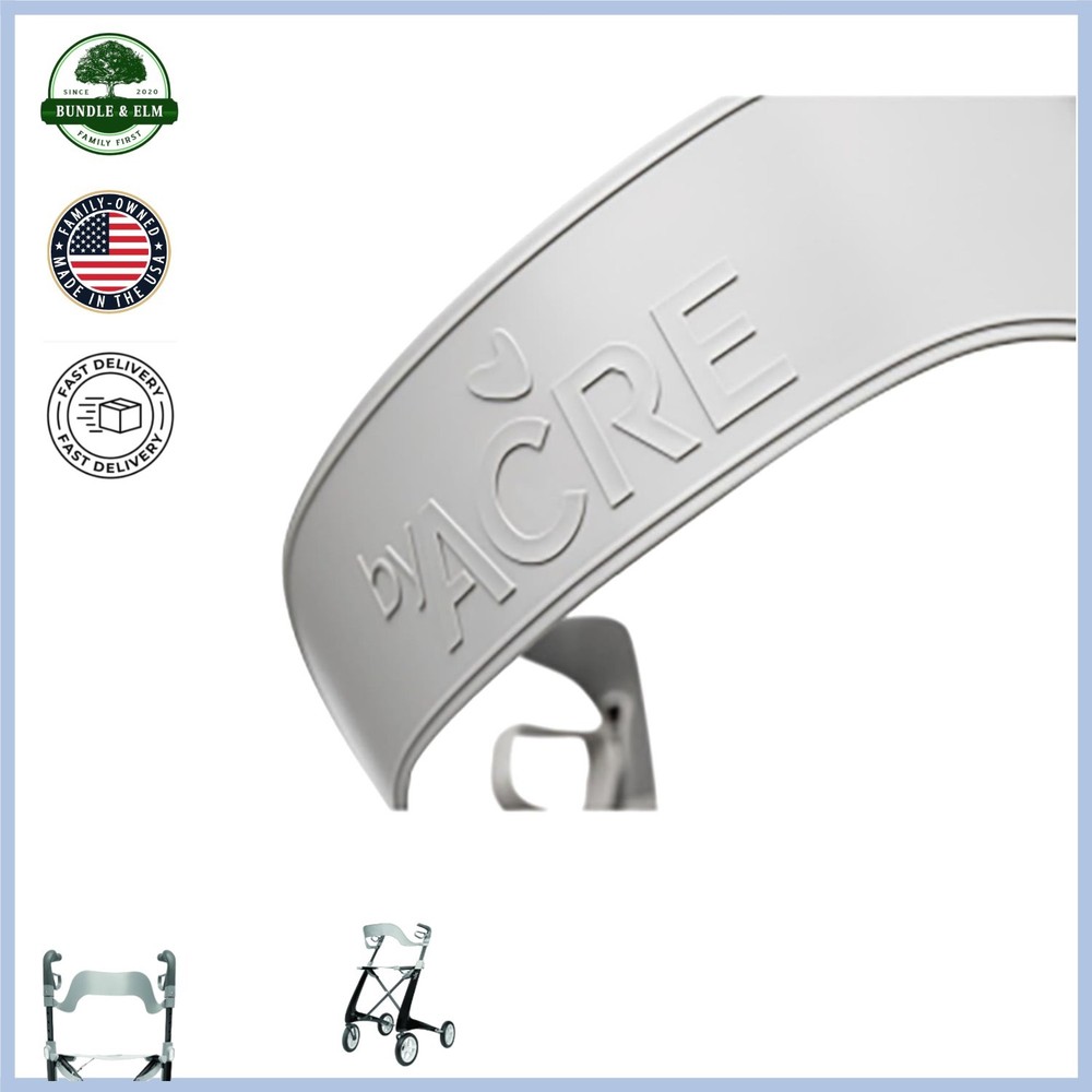 Height Adjustable Back Rest for Rollator Walker, Sand Color, Lightweight Design
