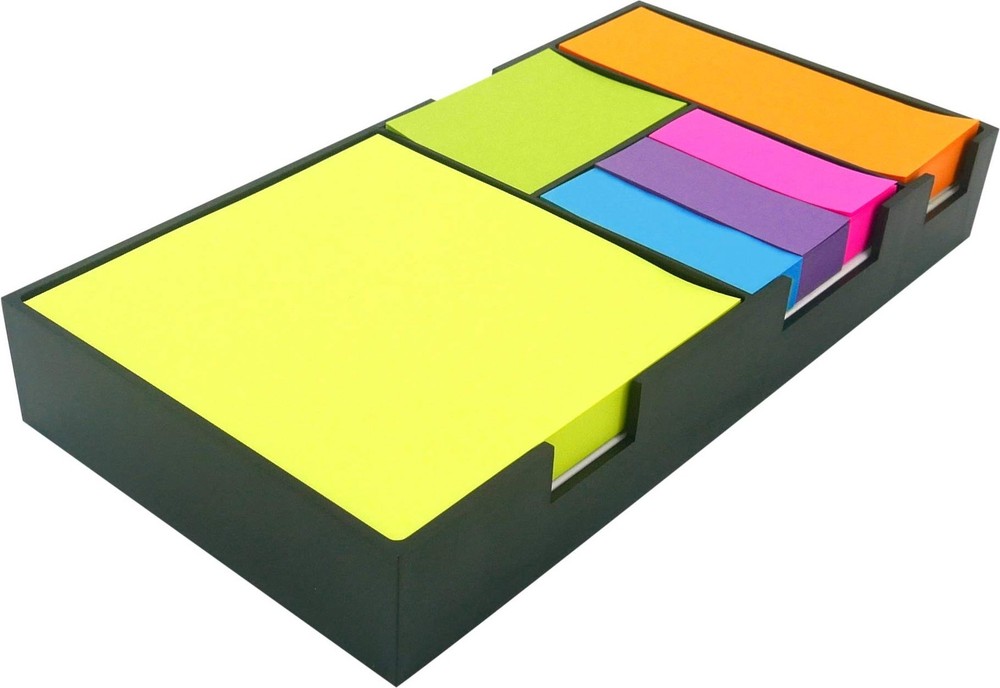 Sticky Notes and Index Flags Bundle Set,Neon Assorted,Self-Stick Notes,3.5x3....