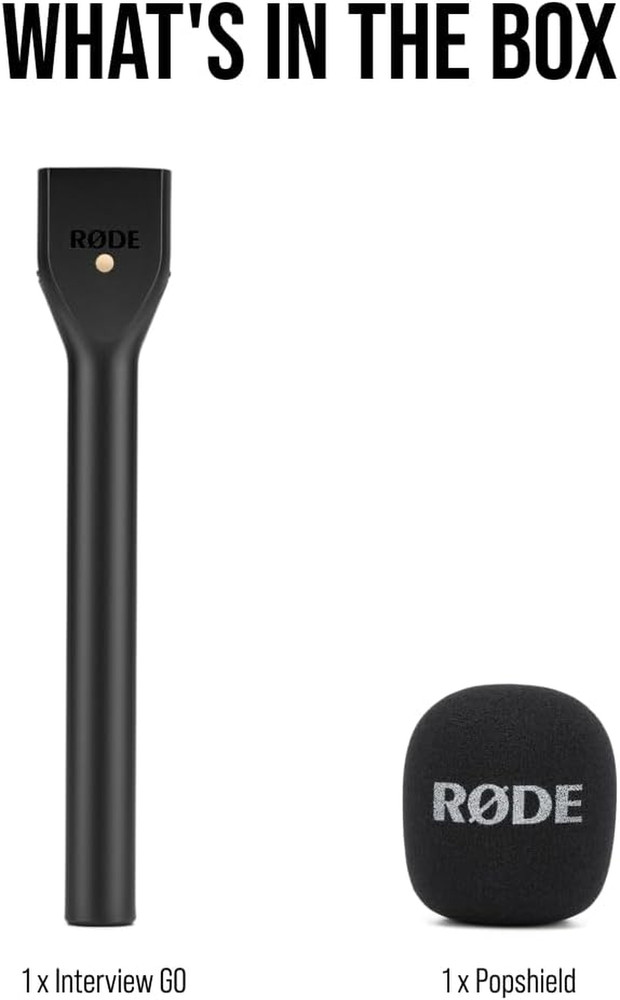 Interview GO Handheld Adaptor Wireless Microphones (Black)