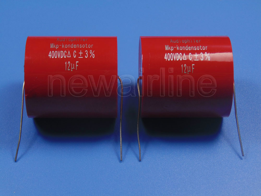 2pcs 400V 12uF MKP Crossover Metallized Polypropylene Non-Polarized Capacitor