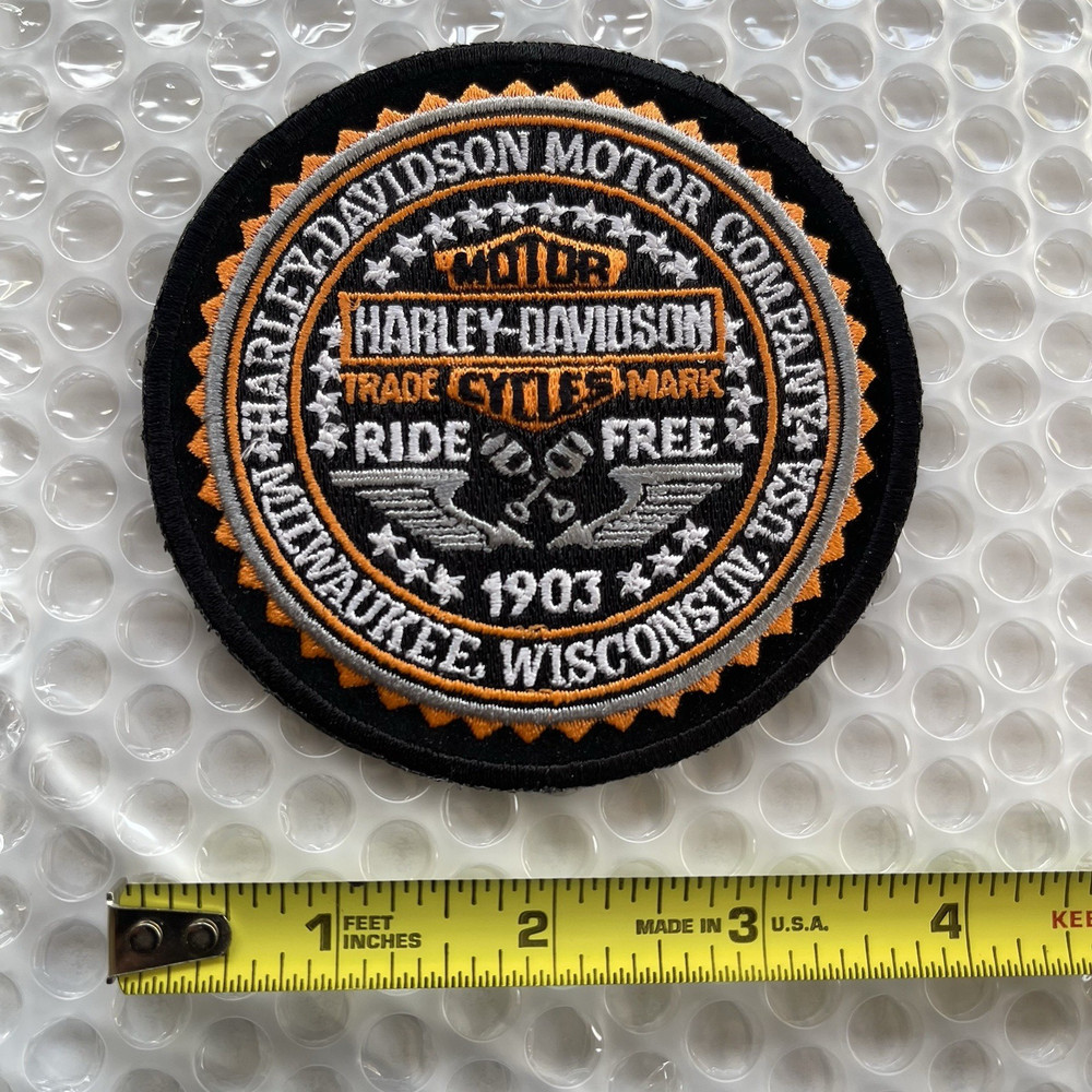 HARLEY DAVIDSON 'RIDE FREE' ROUND PATCH