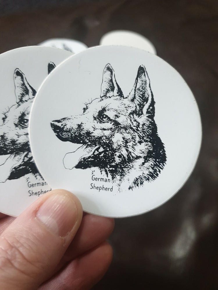 German shepherd Stickers x 6