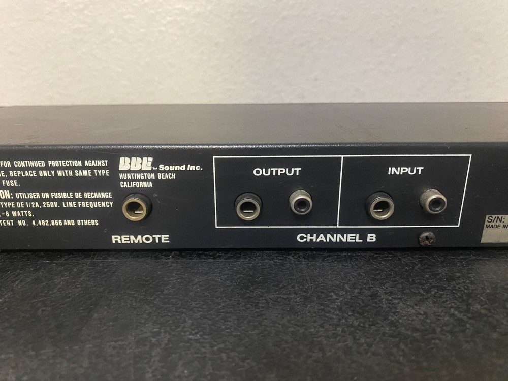 BBE Sonic Maximizer 422 Rack Mount Pro Audio, Tested GOOD!
