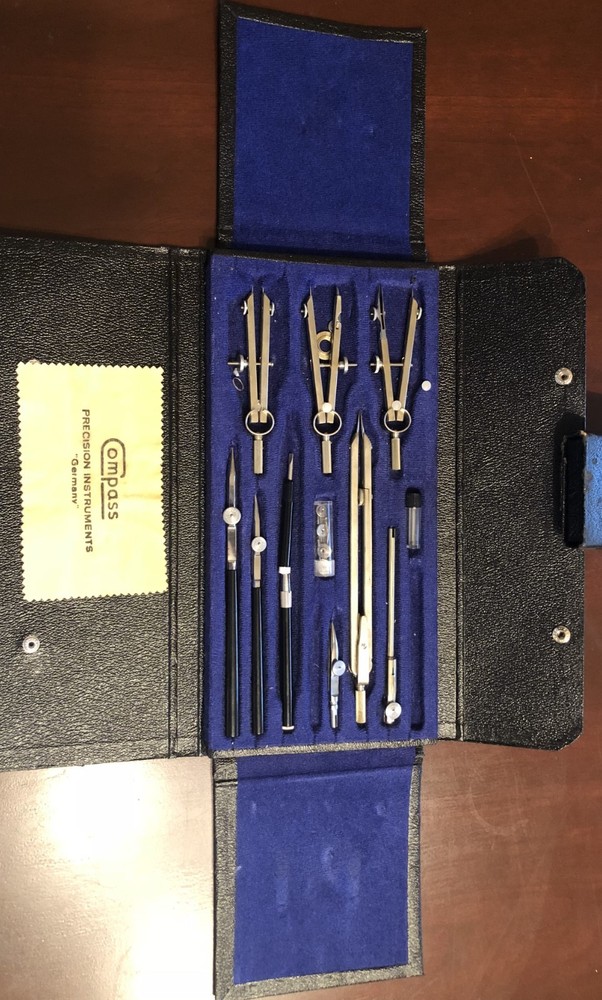 Vtg Compass Precision Kit mechanical drawing tools FS6675-286-0603 Germany