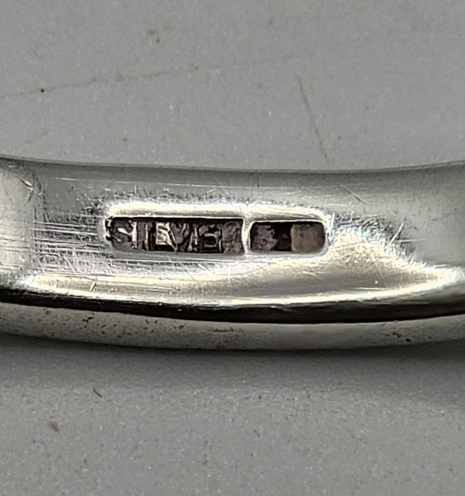 Sterling Silver Bangles Cuff Modernist Statement x 2 (66g)