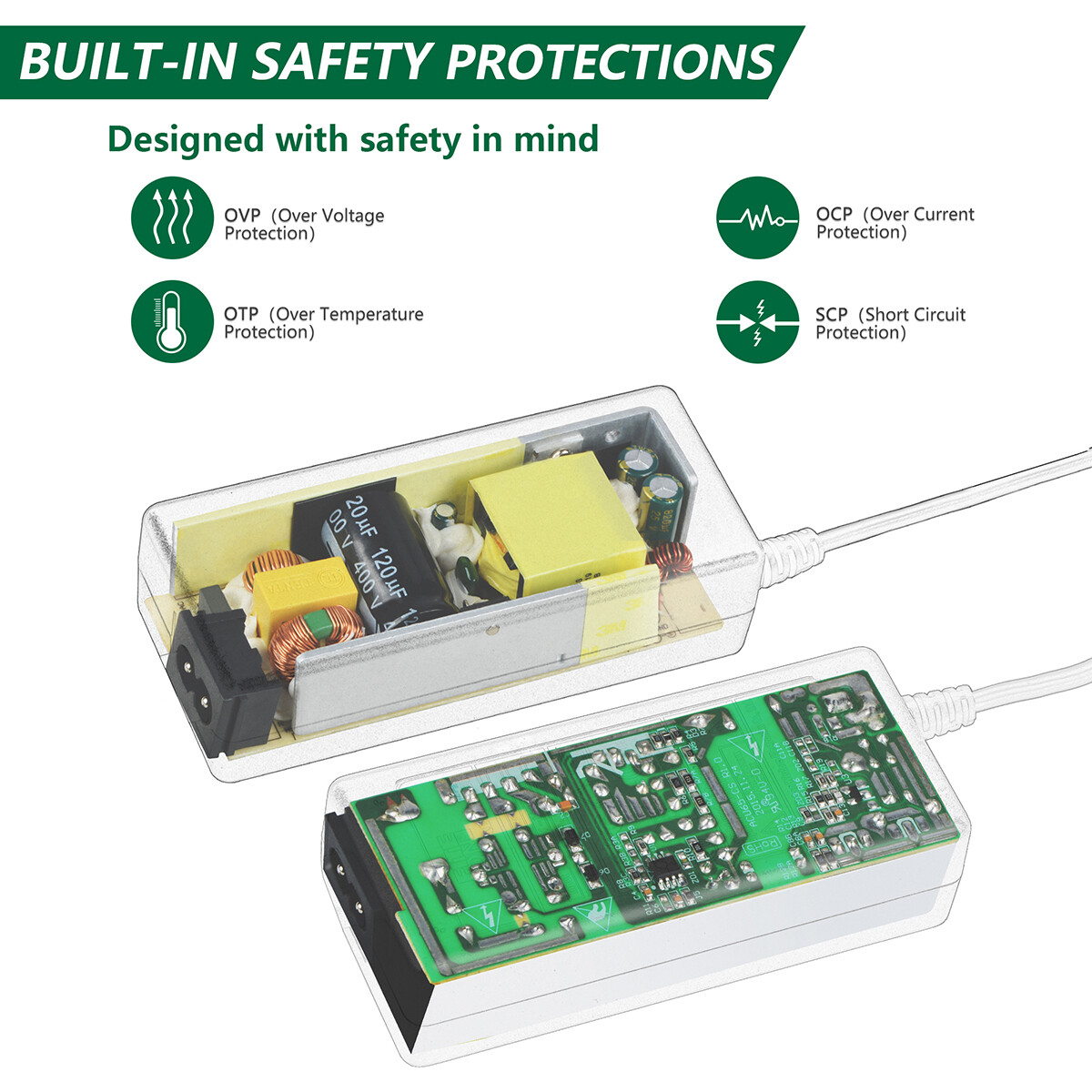 UL 6ft AC Power Adapter For HP Stream 11 13 14 15 Notebook PC Series 65W 19.5V