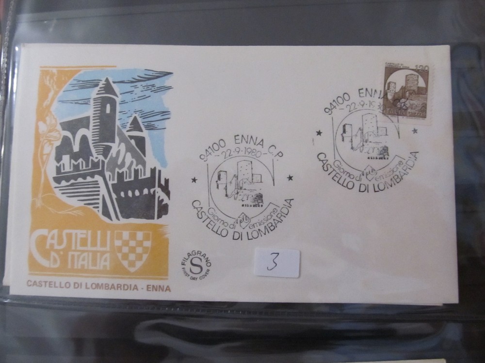 Italy Envelope Annullo Enna 1980 FDC LR113FP311