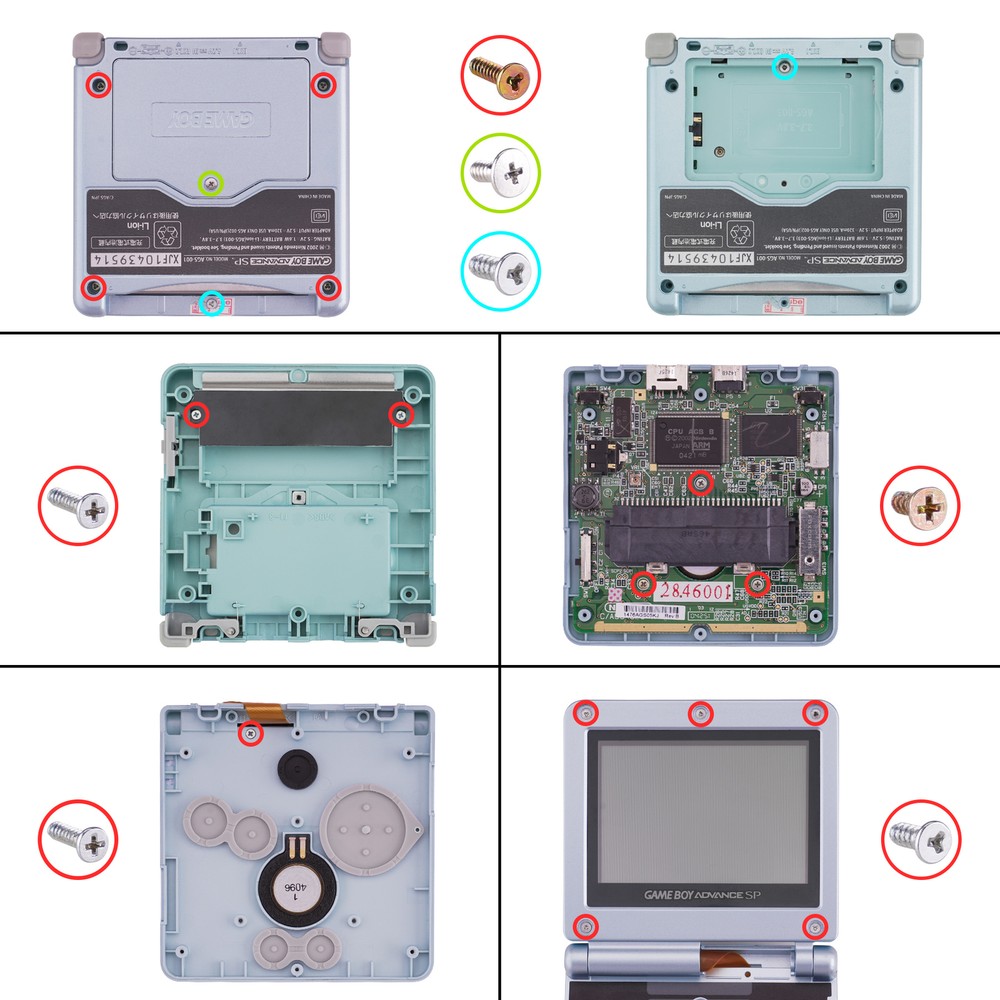 IPS Ready Style Custom Replacement Housing Shell for Gameboy Advance SP GBA SP