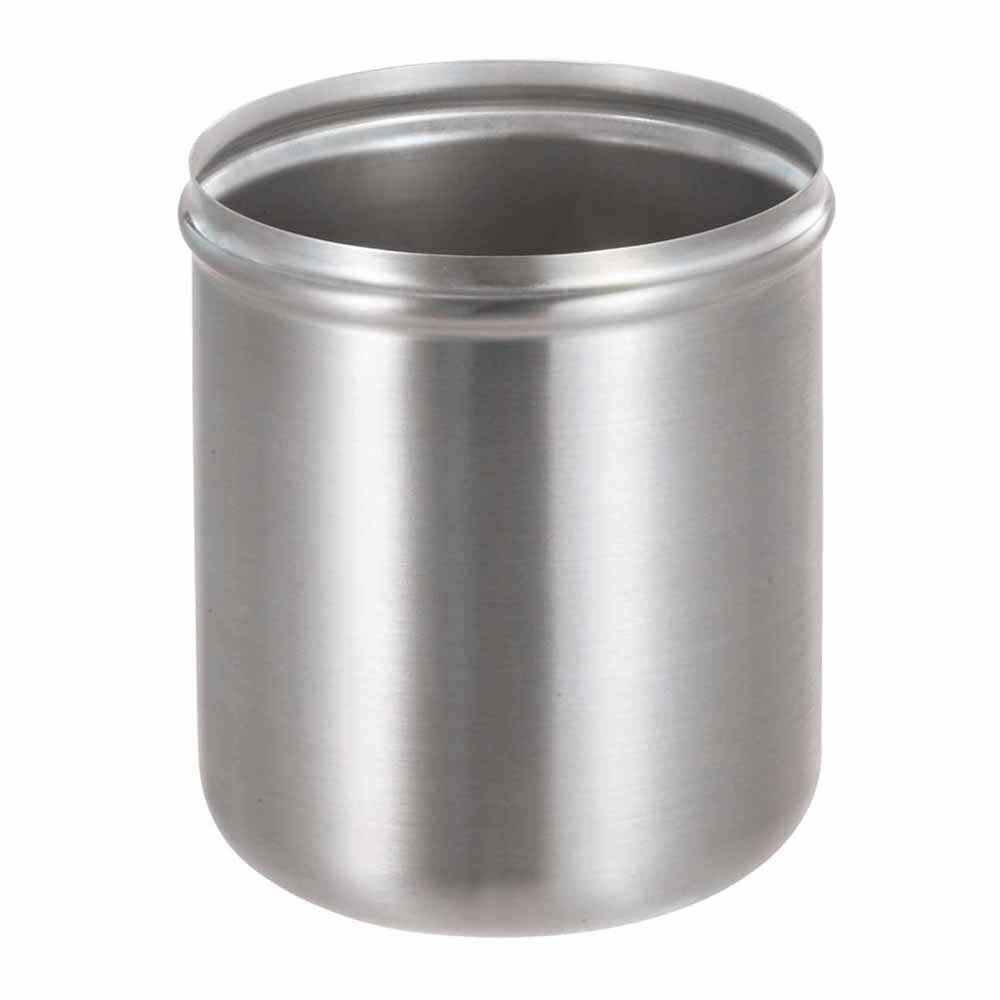 New 3 qt Use in Place of #10 Can 7” Stainless Steel Jar Topping Condiment Server